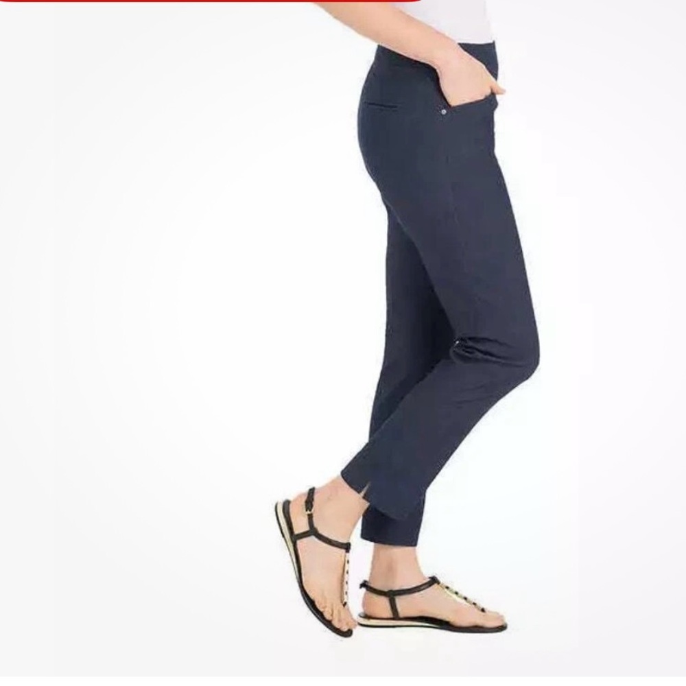 Hilary Radley Pull-On Ankle Pants Indigo Size L/G